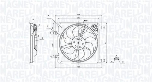 Radiator fan fits seat mii - fan,