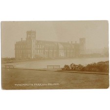 TYNEMOUTH PARK & PALACE Northumberland RP Postcard, Postmarked 1911