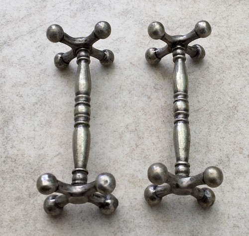 Vintage pair white metal - of,