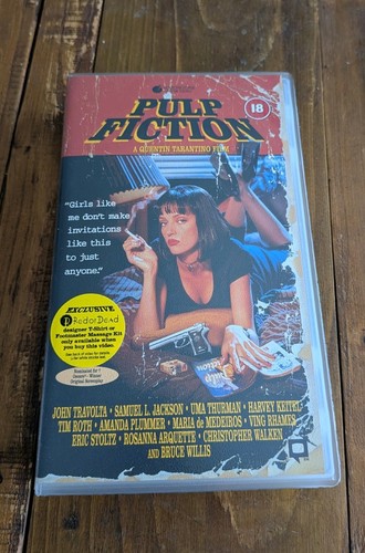 Pulp fiction vhs video - fiction, tape