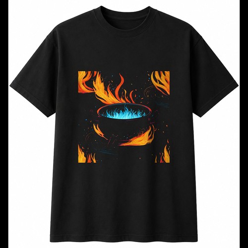Cauldron with sparks gothic - with,