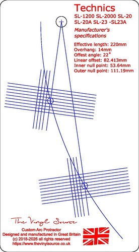 Arc protractor for - arc,