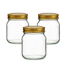 1lb Glass Honey Jar with Lid