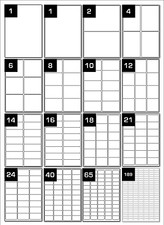 Removable A4 Printer Labels - Blank White Peelable Stickers