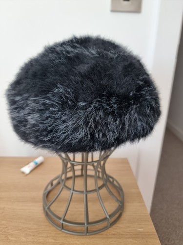 Vintage kangol black faux - black, fur