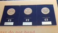 Mayflower/agatha/ve day x3 bunc 2 pound coins change checker