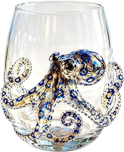 Blue ringed octopus - blue,