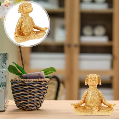 Resin dog ornament puppy - dog,