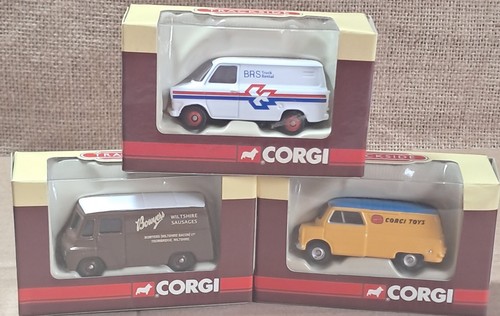 Trackside corgi vans - corgi, x3