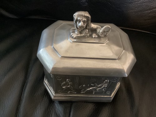 Williams pewter lidded - a.e.,