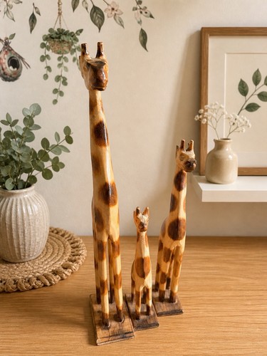 Set wooden giraffe - set,