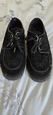 Underground black suede creepers size 7