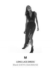 Zara Black Lace Maxi Dress