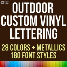 Custom Vinyl Lettering Outdoor