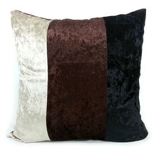 3 Tone Crushed Velvet Cushion