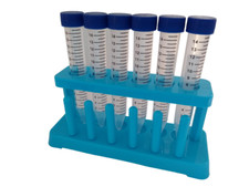Test Tube Rack (Holder) for 6 Test Tubes Plastic or Glass Test Tubes
