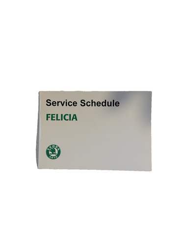 Skoda felicia service book - felicia,