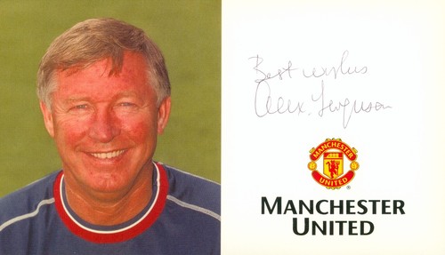 Sir alex ferguson hand - hand, signed