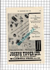 Joseph Tipper Ltd Willenhall Staffordshire - 1948 Small Advert