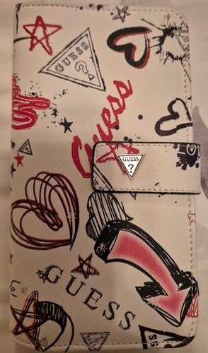 Ladies guess graffiti wristlet - guess,