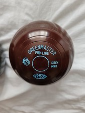 Greemaster Pro line Indoor Bowls Brown Size 4