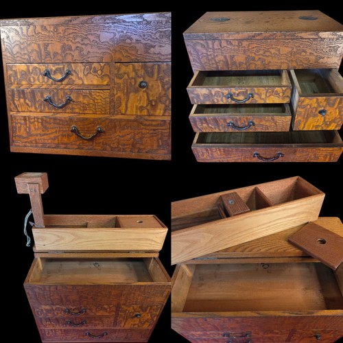 Vintage japanese tamamoku wood - japanese,
