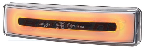 Amber neon led - amber, front