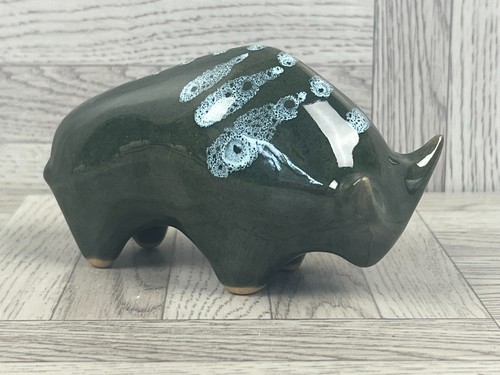 Vintage lotus pottery bull - pottery,