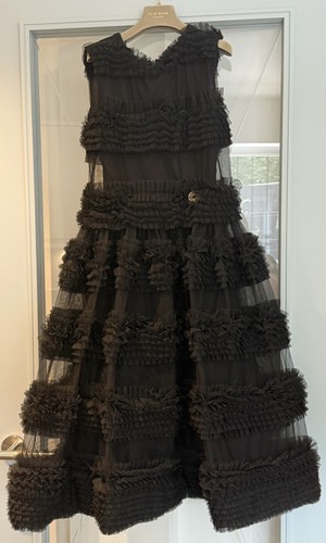 Girls designer black tulle - girls,