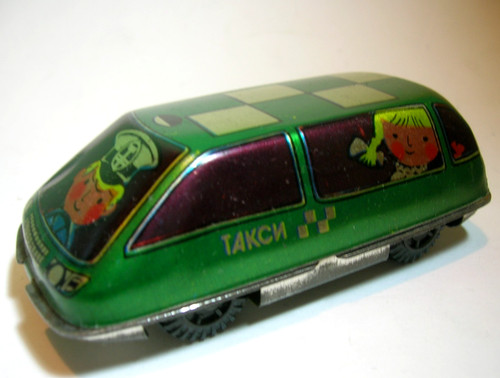 Vintage tin car - vintage, soviet