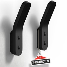 Coat Hooks - 2 pcs Set, Black