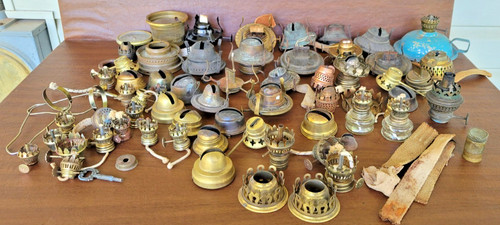 Old parts antique oil - parts,