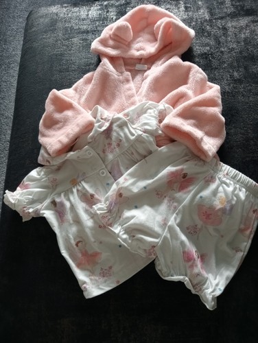 Baby girl pink dressing gown