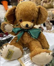 Merrythought Cheeky Teddy Bear ‘Full of Beans’ Ltd Ed. With Tags, Bells & Label