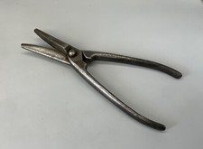 Vintage 10” Billnas 6010 Curved Tin Snips Metal Work Sheet Old Tool