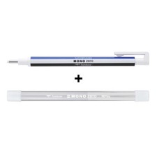 Tombow Mono Zero Eraser Pen 2.3 mm Round Tip + 2 Refills