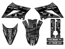 2010-2025 KLX 110 APACHE Grey Senge Graphics Kit Compatible with Kawasaki