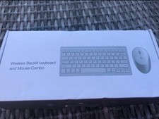 Brand New Wireless Backlit Keyboard And Mouse Set Rose Gold