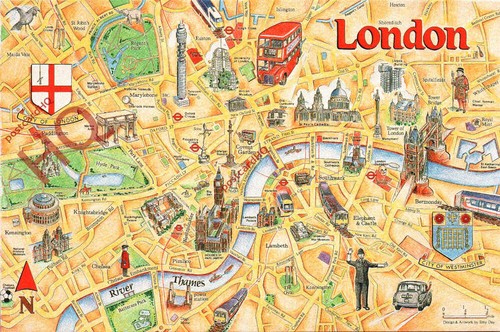Picture postcard london - picture, london,