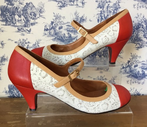 Chie mihara red cream - &,