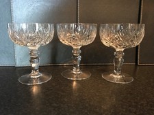 Set of 3 Large Vintage Crystal