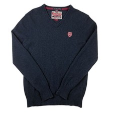 Superdry navy blue wool blend