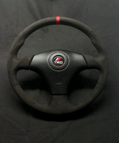 Trd alcantara steering wheel - alcantara,
