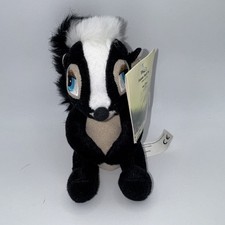 Collectable Walt Disney Soft Toy Flower Skunk Bambi 2 Animal Black White BNWT