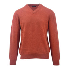 Monoprix Burnt Orange  V-Neck