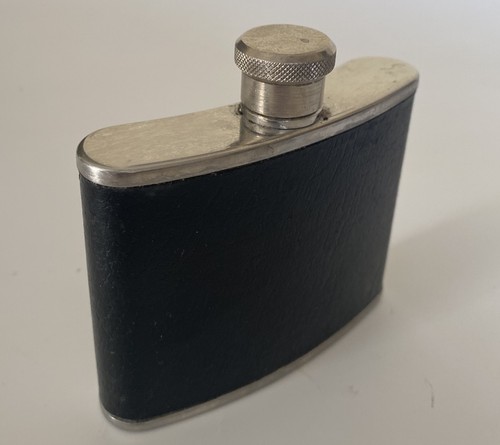 Vintage black leather bound - black,