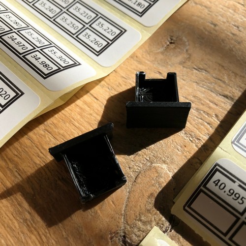 Crystal holder labels - 2x, for