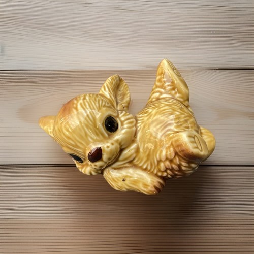Vintage ceramic fawn deer - vintage,