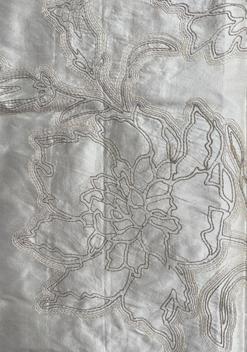 100 silk dupion embroidered - 100%,