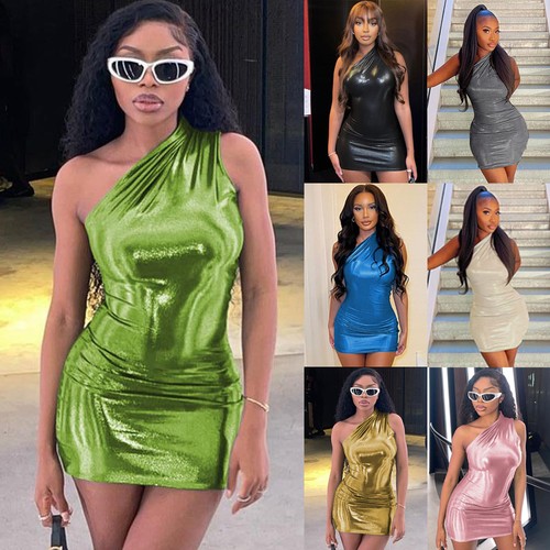 Women one shoulder mini - one,